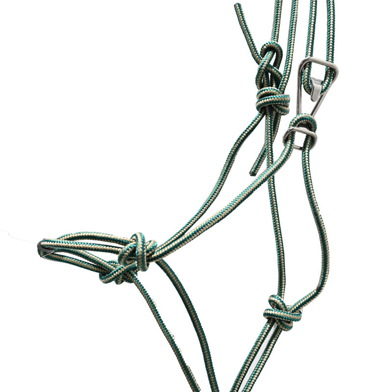 Professional's Choice Easy On Rope Halter with Lead Rope- Emerald