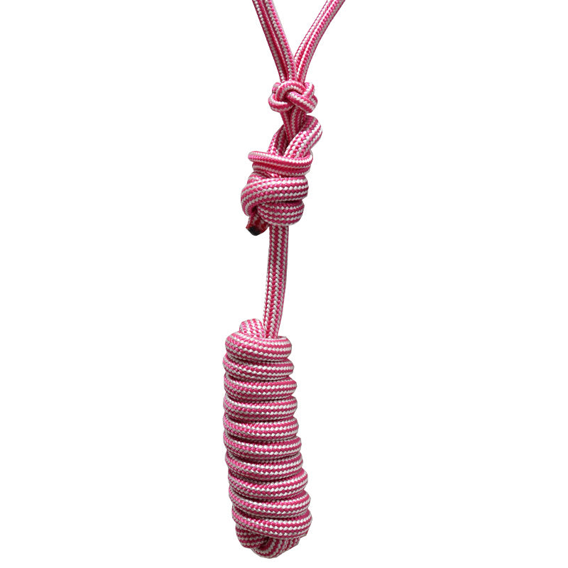 Professional's Choice Easy On Rope Halter with Lead Rope- Pink