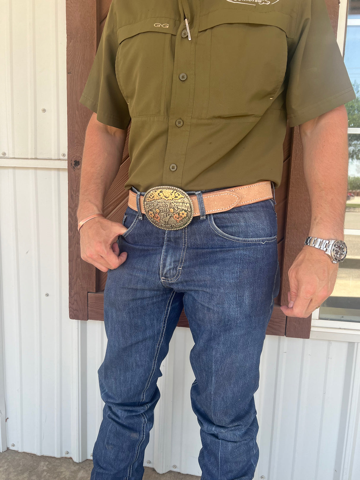 Coolhorse Leather 1 1/2" Roughout Belt- Pre-Made, Handmade in Amarillo, TX