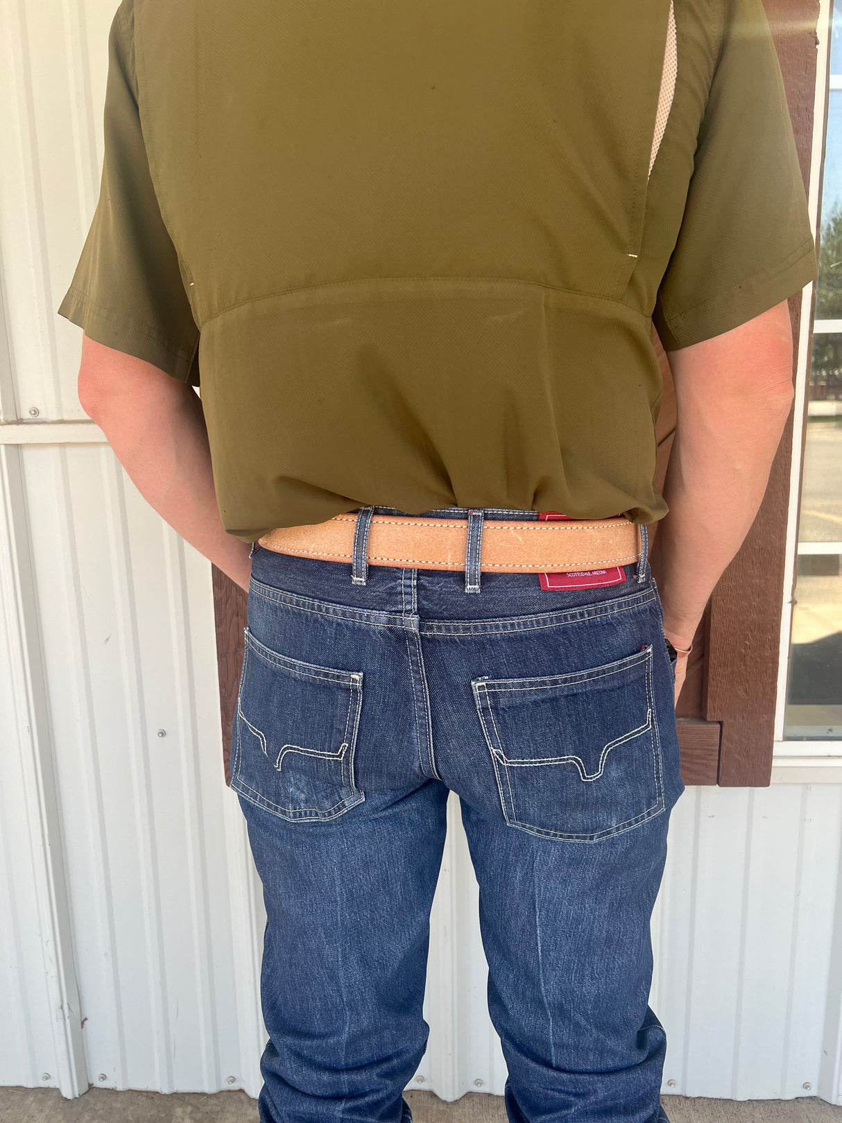 Coolhorse Leather 1 1/2" Roughout Belt- Pre-Made, Handmade in Amarillo, TX