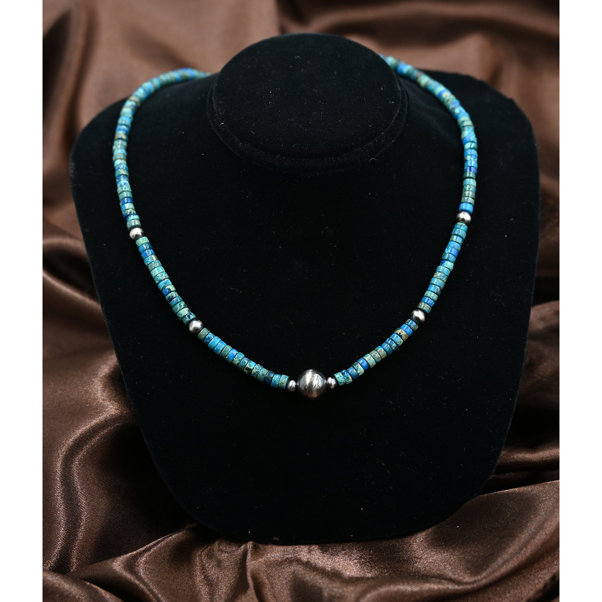 The Rylie Necklace with Azurite Stones