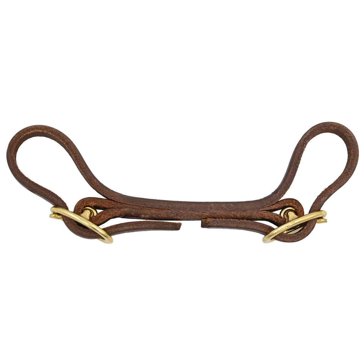 Jerry Beagley Round Curb Strap with Brass Hardware