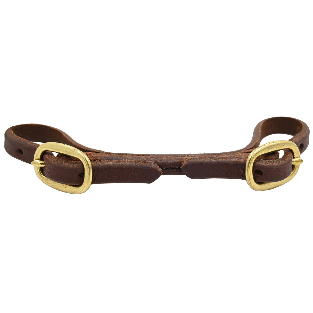 Jerry Beagley Round Curb Strap with Brass Hardware