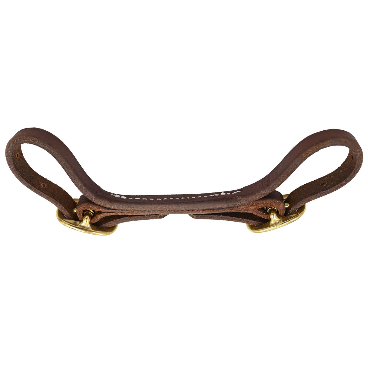 Jerry Beagley Round Curb Strap with Brass Hardware