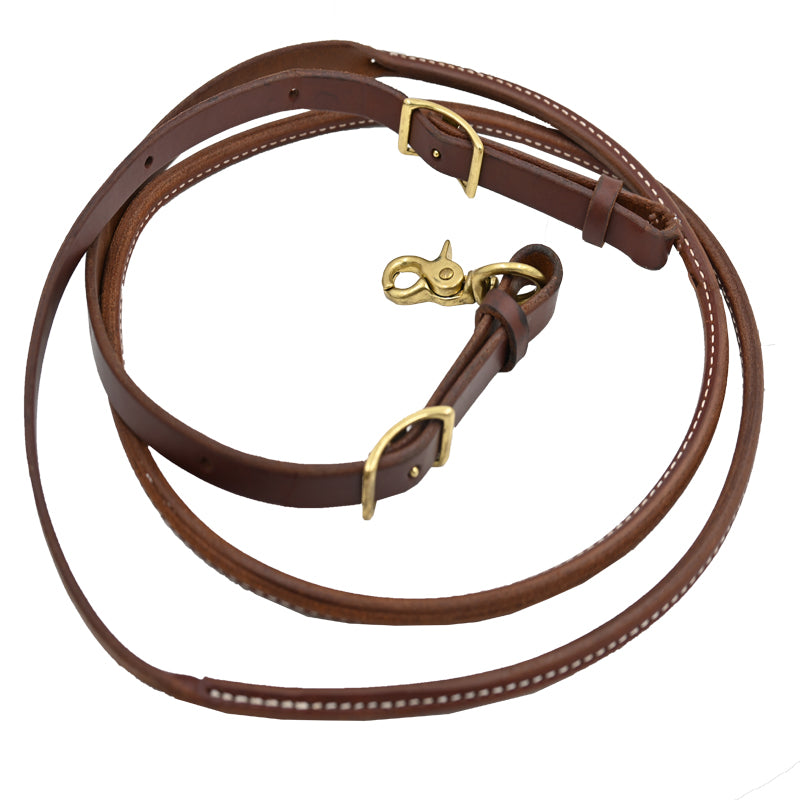 Jerry Beagley Hot Oil Harness Leather Round Roping Rein