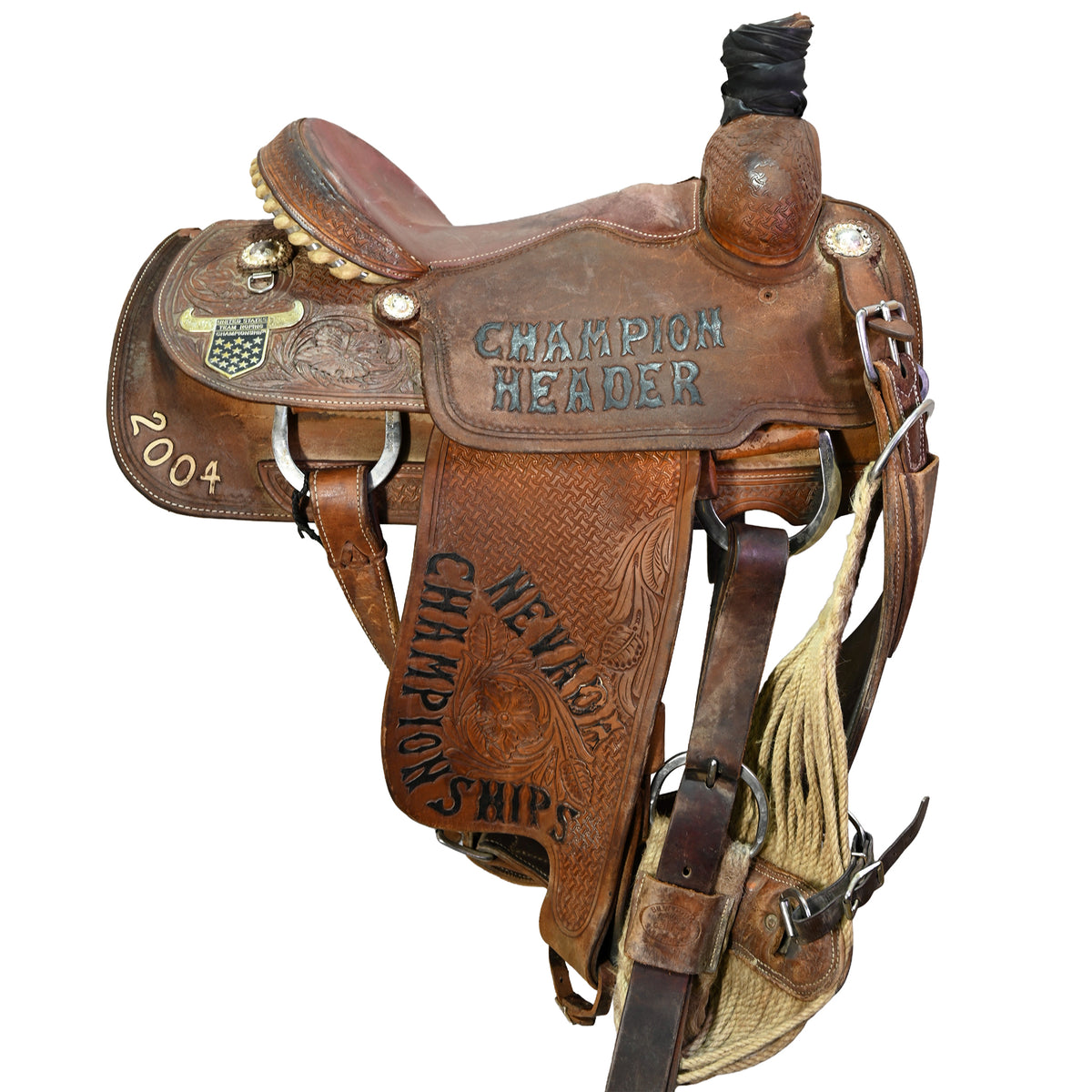 Used 14.5" Martin Trophy Team Roping Saddle