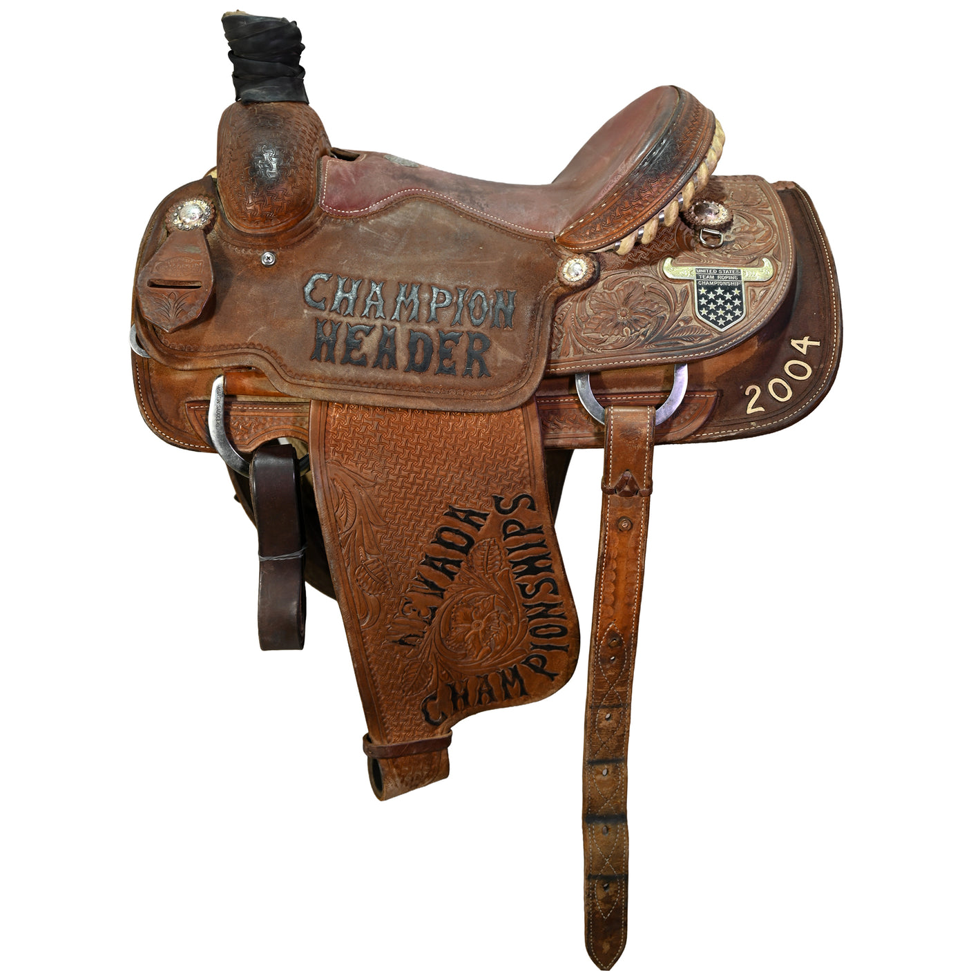 Used 14.5" Martin Trophy Team Roping Saddle