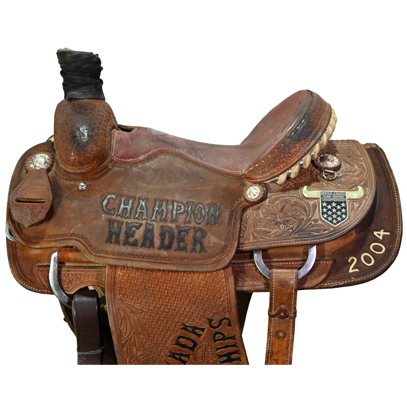 Used 14.5" Martin Trophy Team Roping Saddle