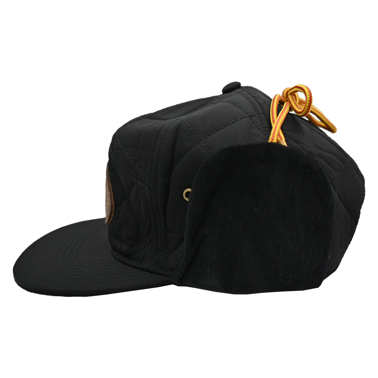 King Ropes Quilted Black Winter Trucker Cap