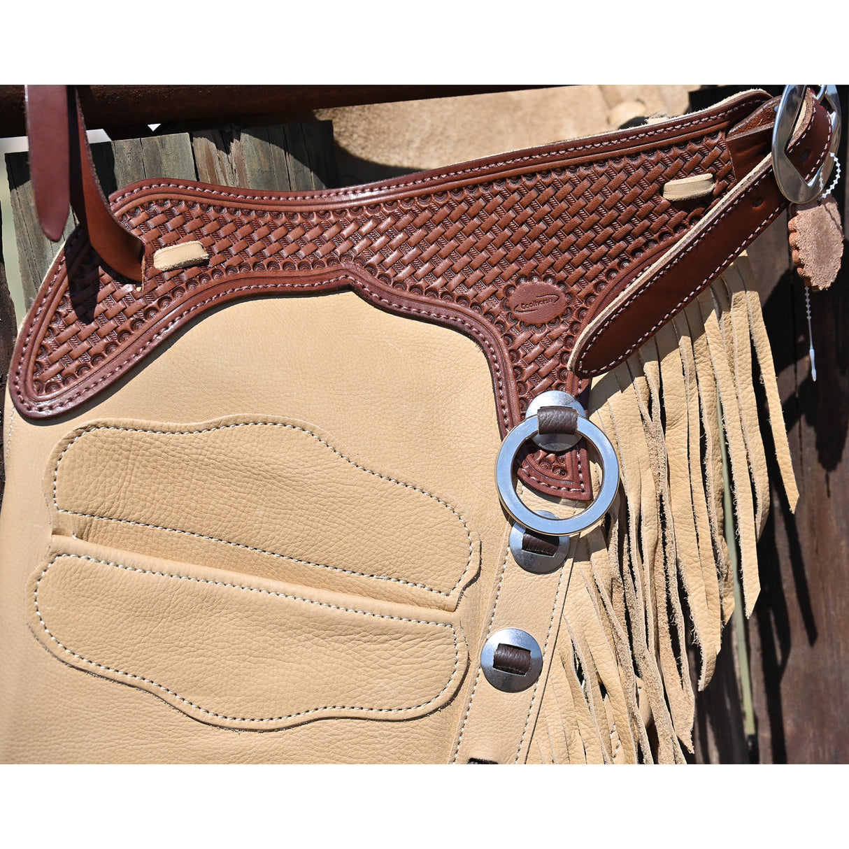 K Bar J Leather Co. Unisex Bucktan Smoothout Versatility Chaps