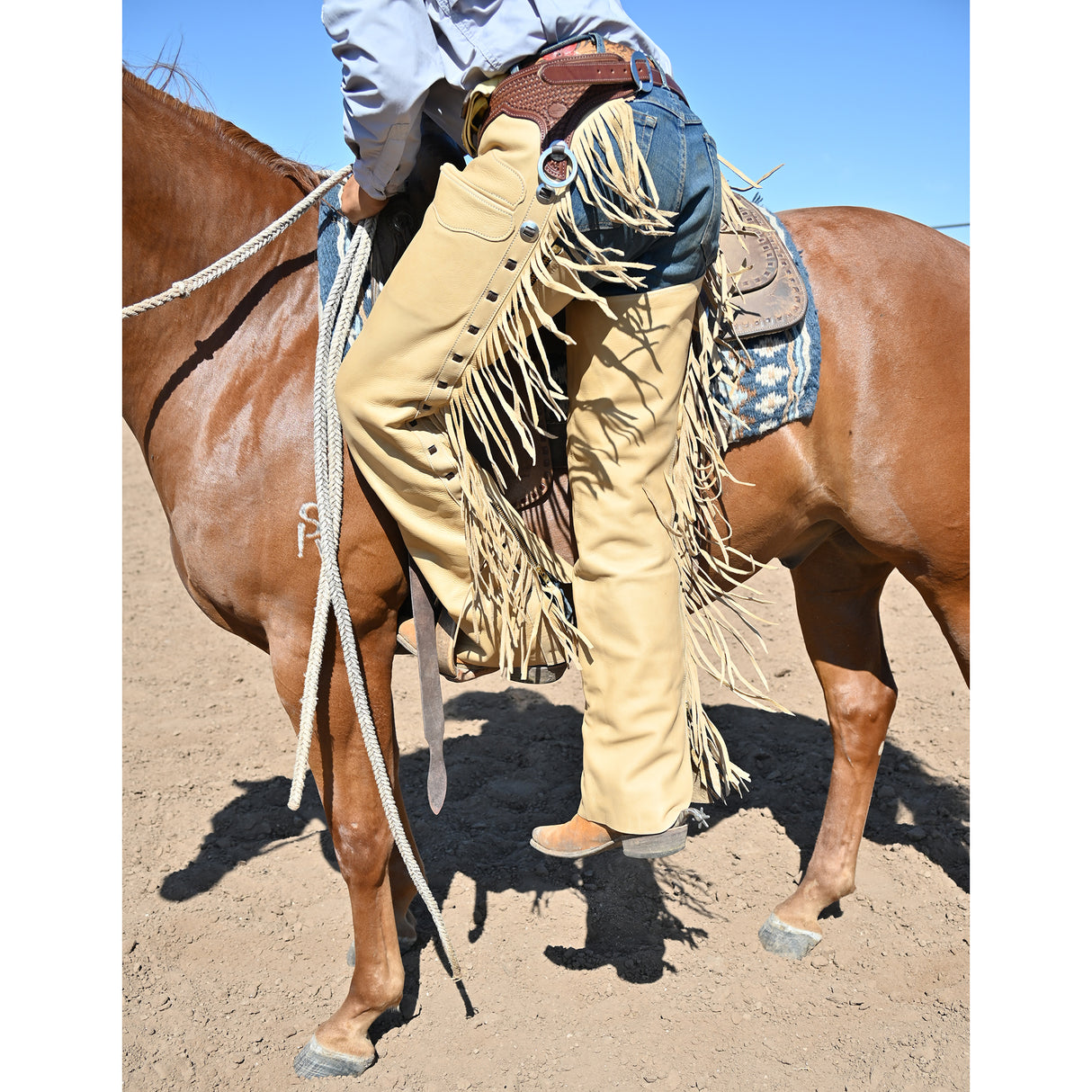 K Bar J Leather Co. Unisex Bucktan Smoothout Versatility Chaps