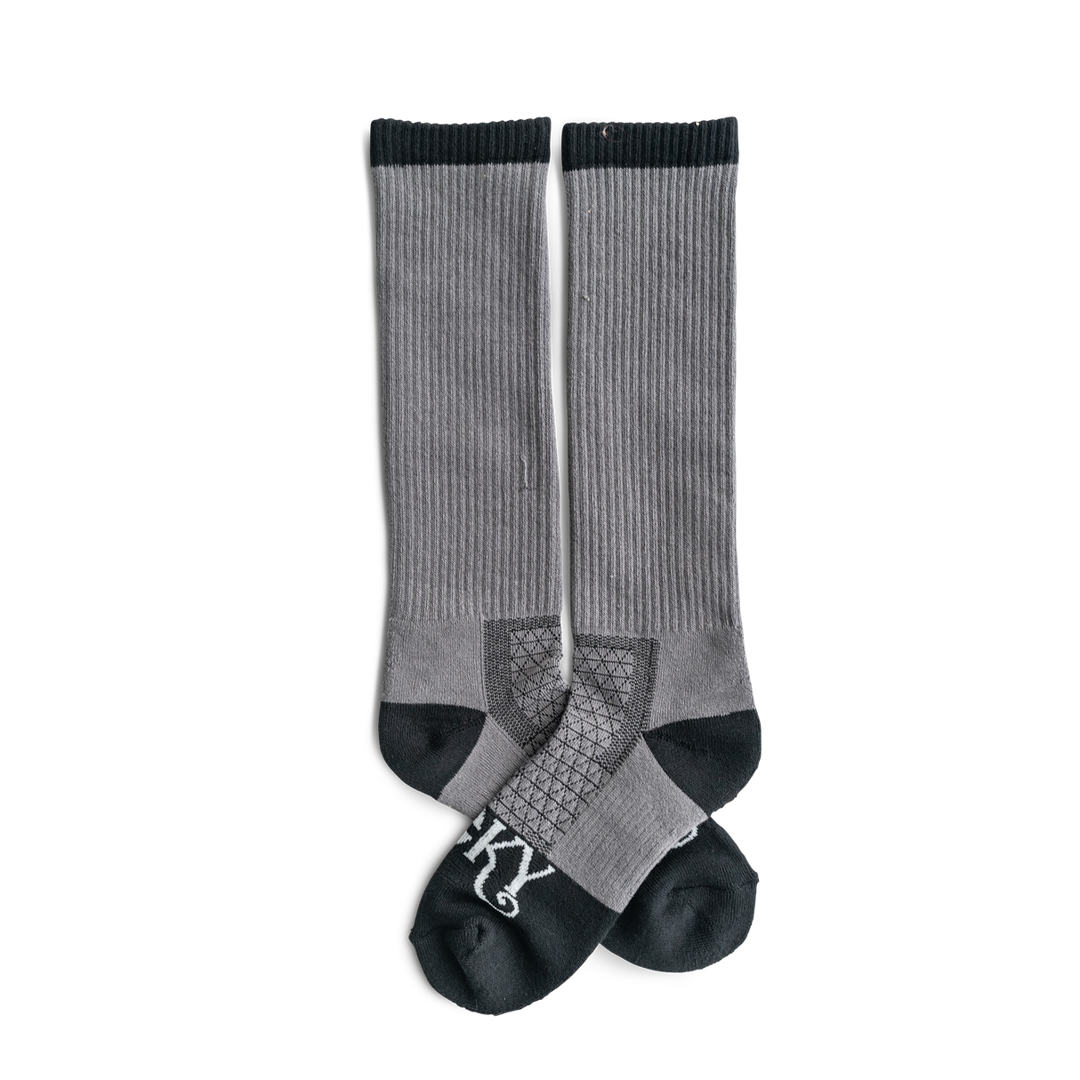 Lucky Chuck The Cowboy Grey Western Performance Socks