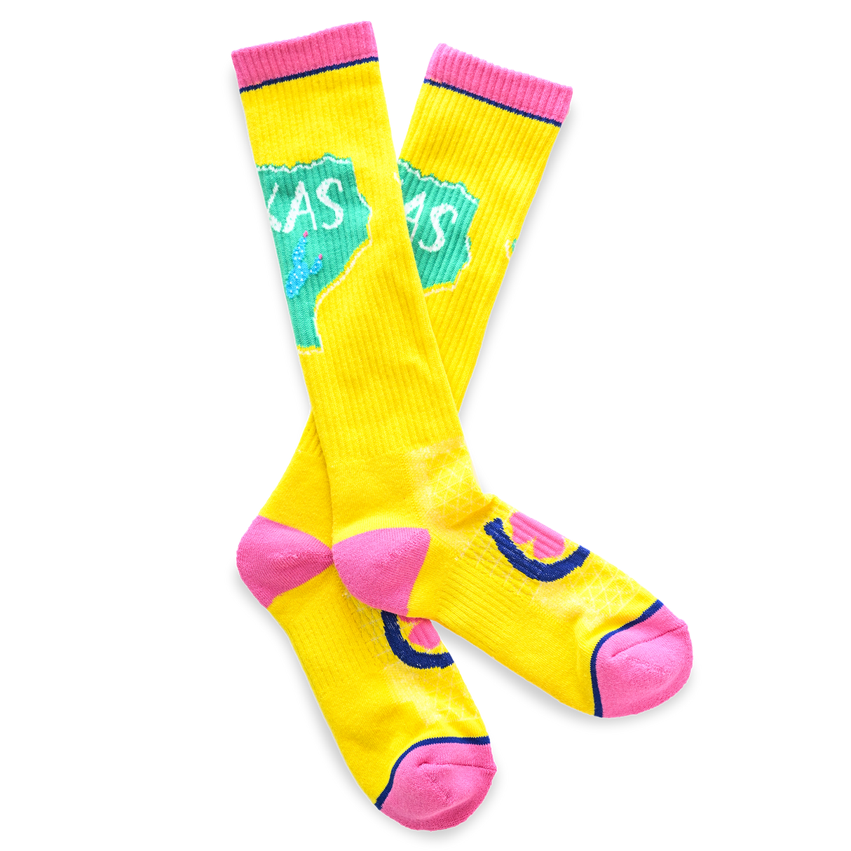 Lucky Chuck Texas Y'all Western Performance Socks