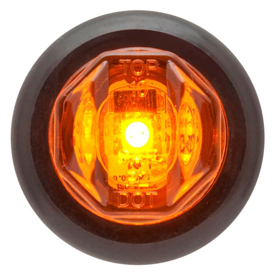 Redline Amber 3/4in Round LED Clearance/Marker Light w/Grommet