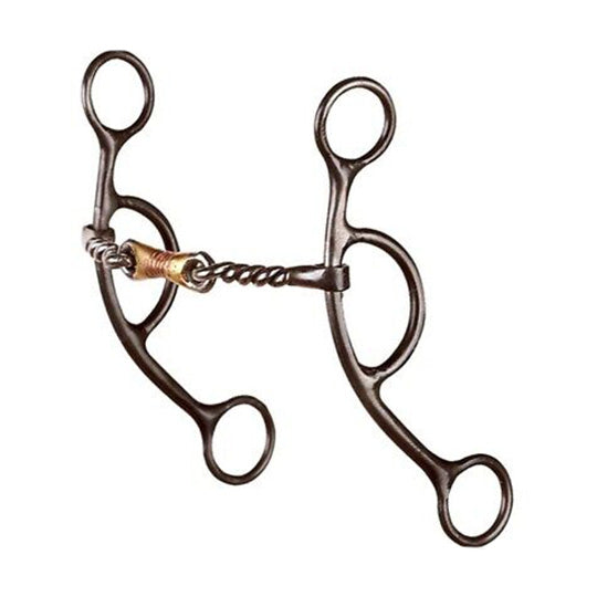 Dutton Bit Twisted Wire Gag Bit with Dogbone