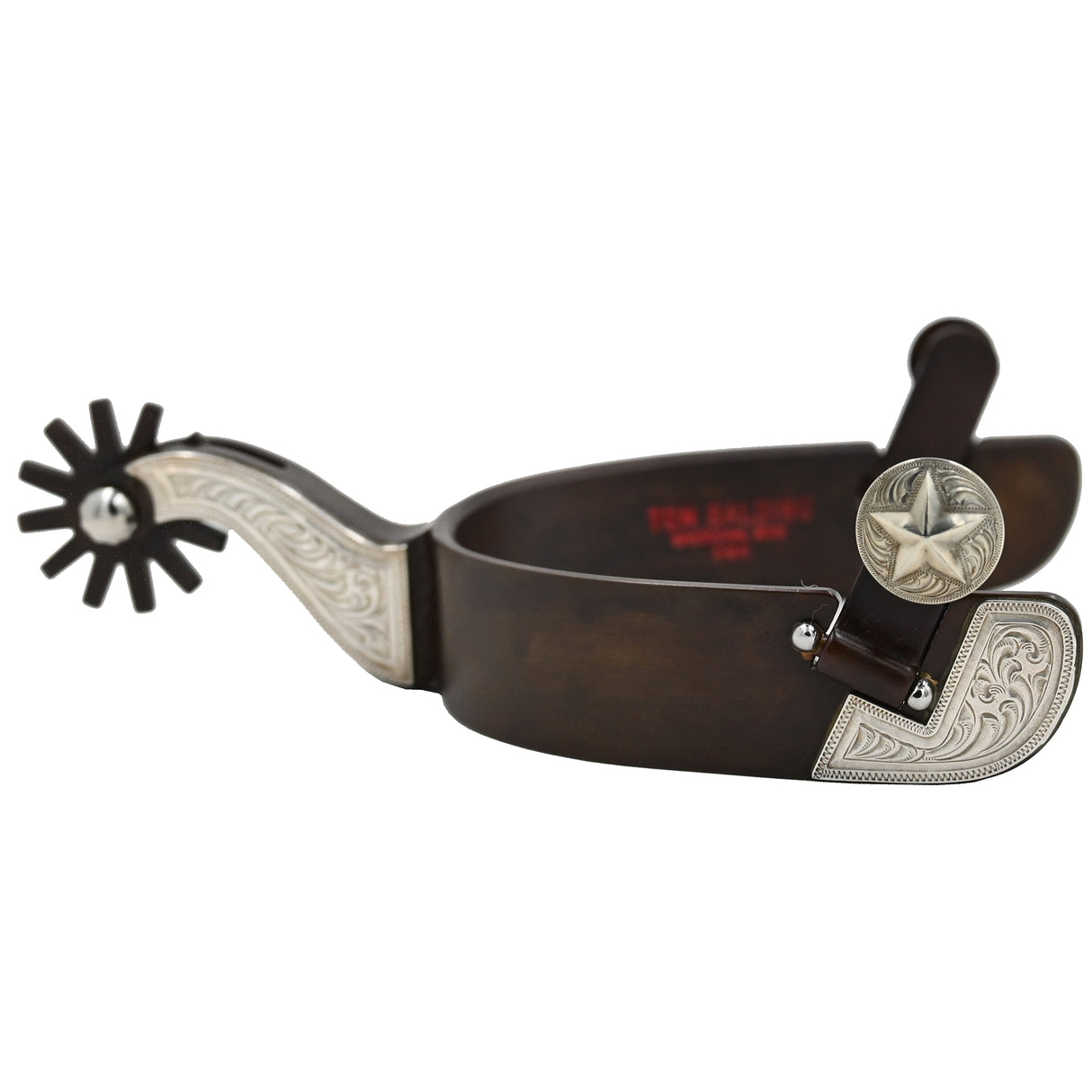 Tom Balding Men's Spurs with Engraved Shanks