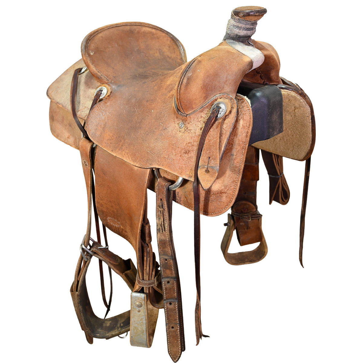 Used 15.5" Mike Terry Ranch Roping Saddle