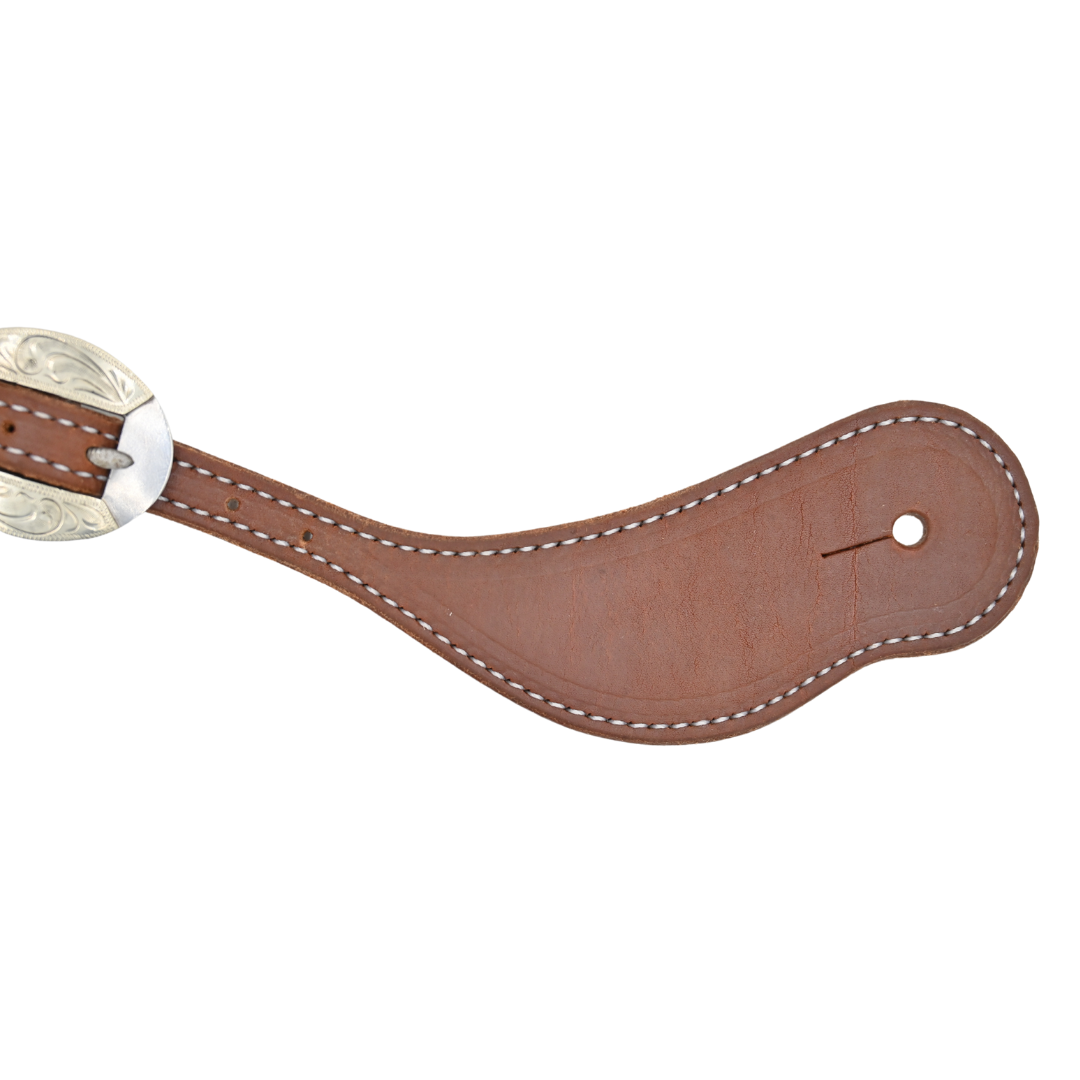 Martin Saddlery Natural Harness Leather Cowboy Spur Straps with Canyon Buckles