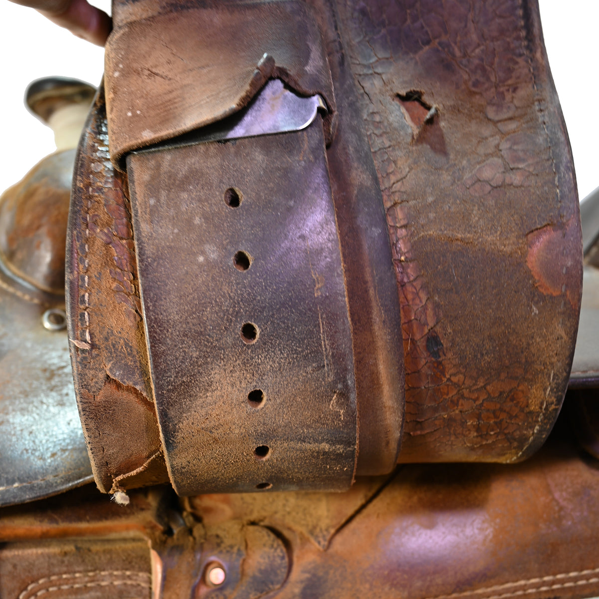Used 15.5" Travis McIntyre Ranch Roping Saddle