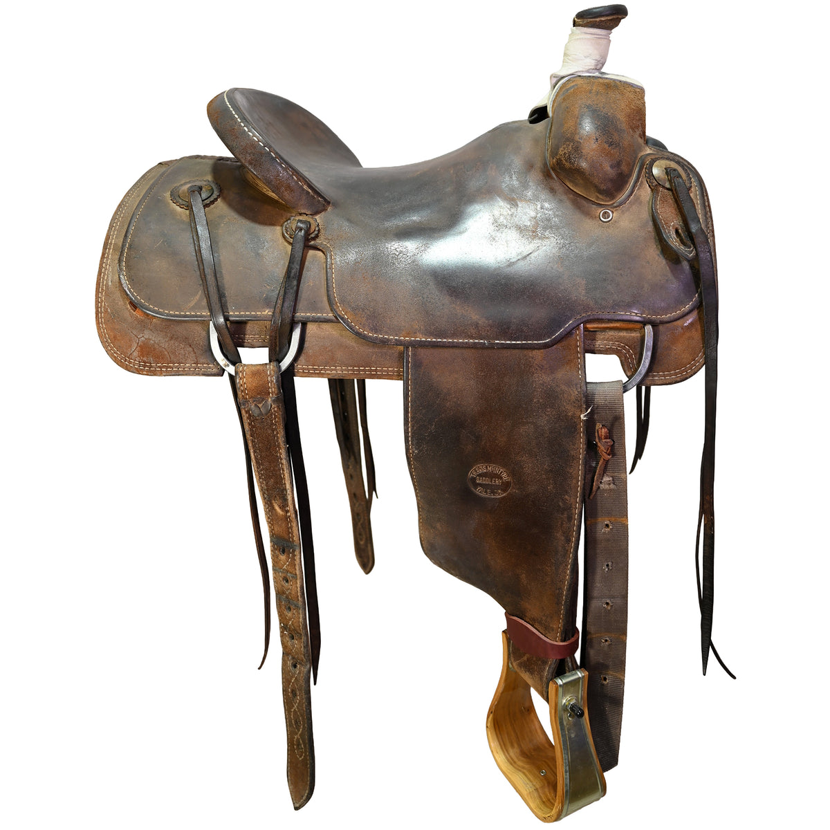 Used 15.5" Travis McIntyre Ranch Roping Saddle