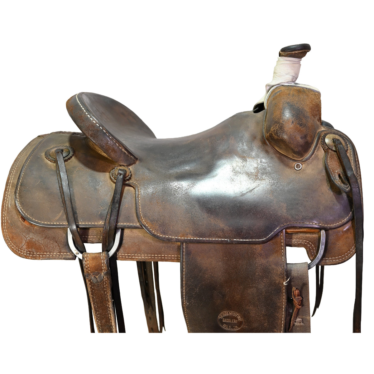 Used 15.5" Travis McIntyre Ranch Roping Saddle