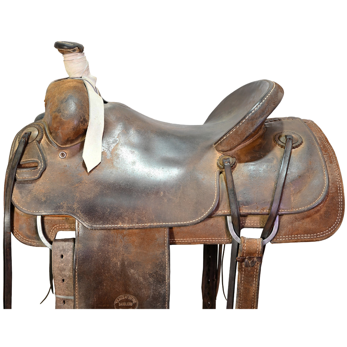 Used 15.5" Travis McIntyre Ranch Roping Saddle