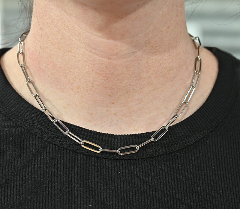 The Haven Silver Plated Chain Choker-14"