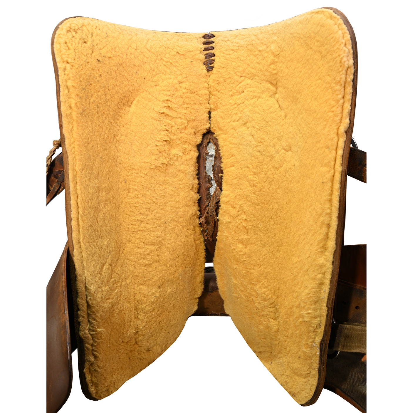 Used 15.5" No Maker Team Roping Saddle
