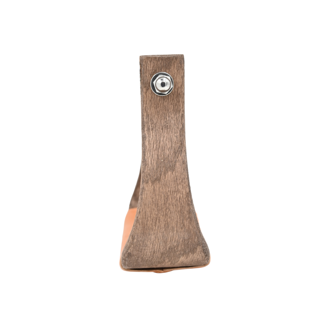 Nettles 3" "The Chisholm" Oversize All Purpose Mahogany Wooden Stirrups