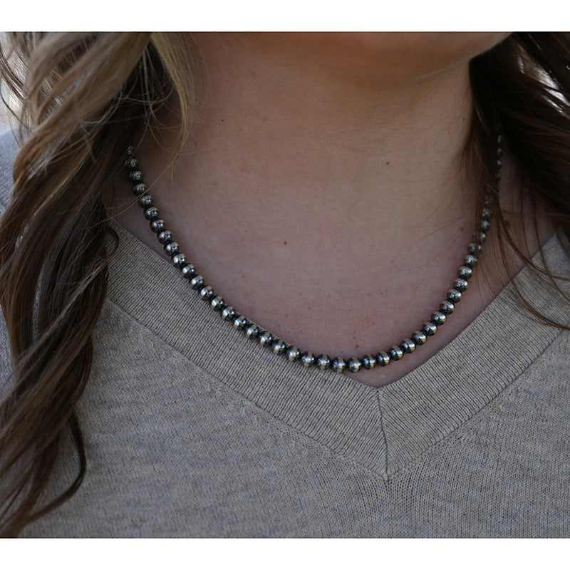 Navajo Pearl Necklace 6mm Beads