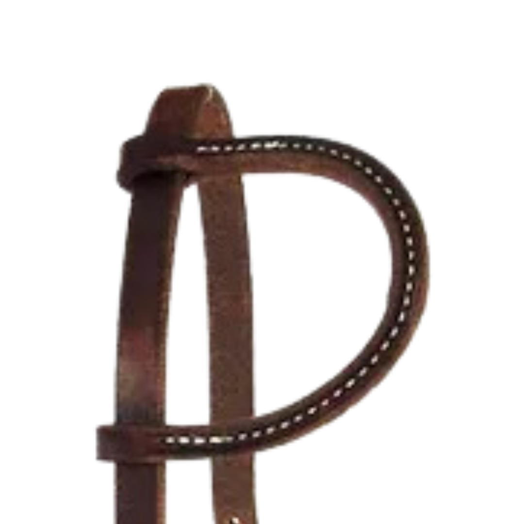 Performance Pony Mini Slip Ear Dark Oil Headstall