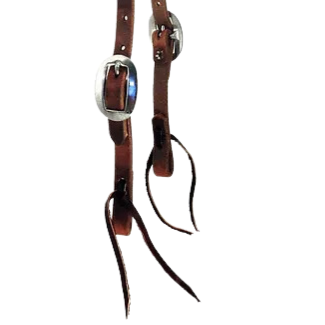 Performance Pony Mini Slip Ear Dark Oil Headstall