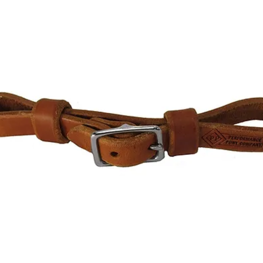 Performance Pony Leather Curb Strap