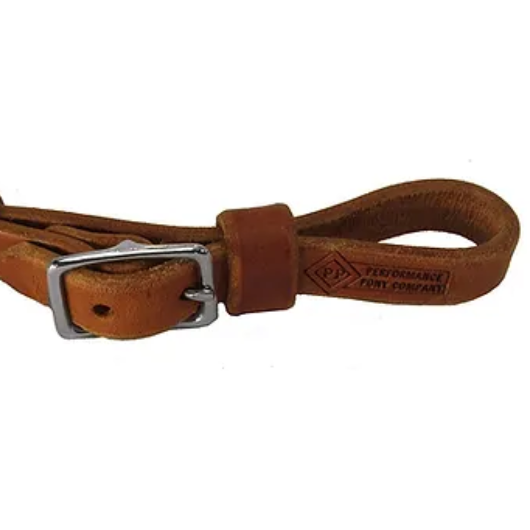 Performance Pony Leather Curb Strap