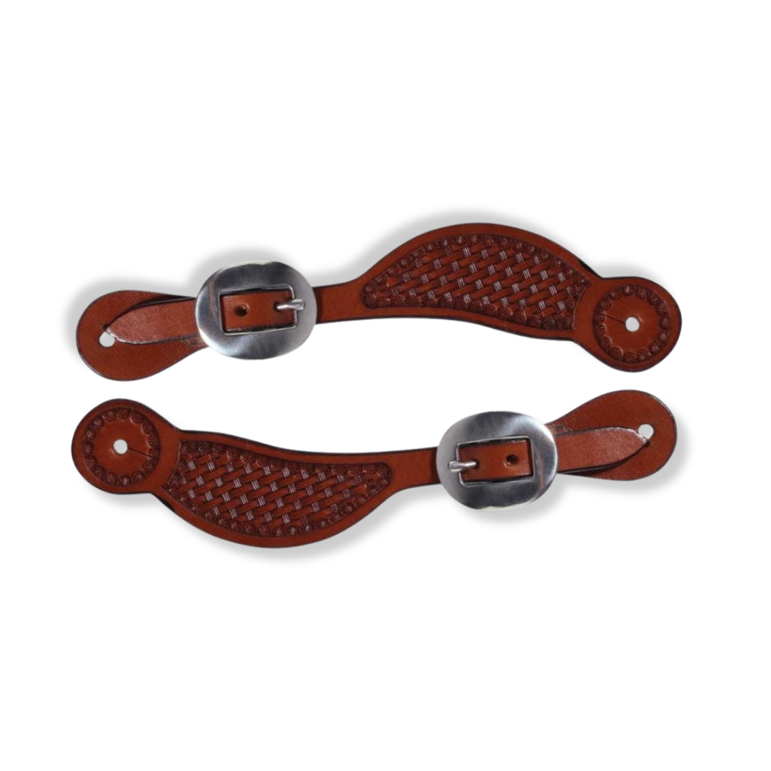Professional's Choice Hombre Basketweave Youth Spur Straps