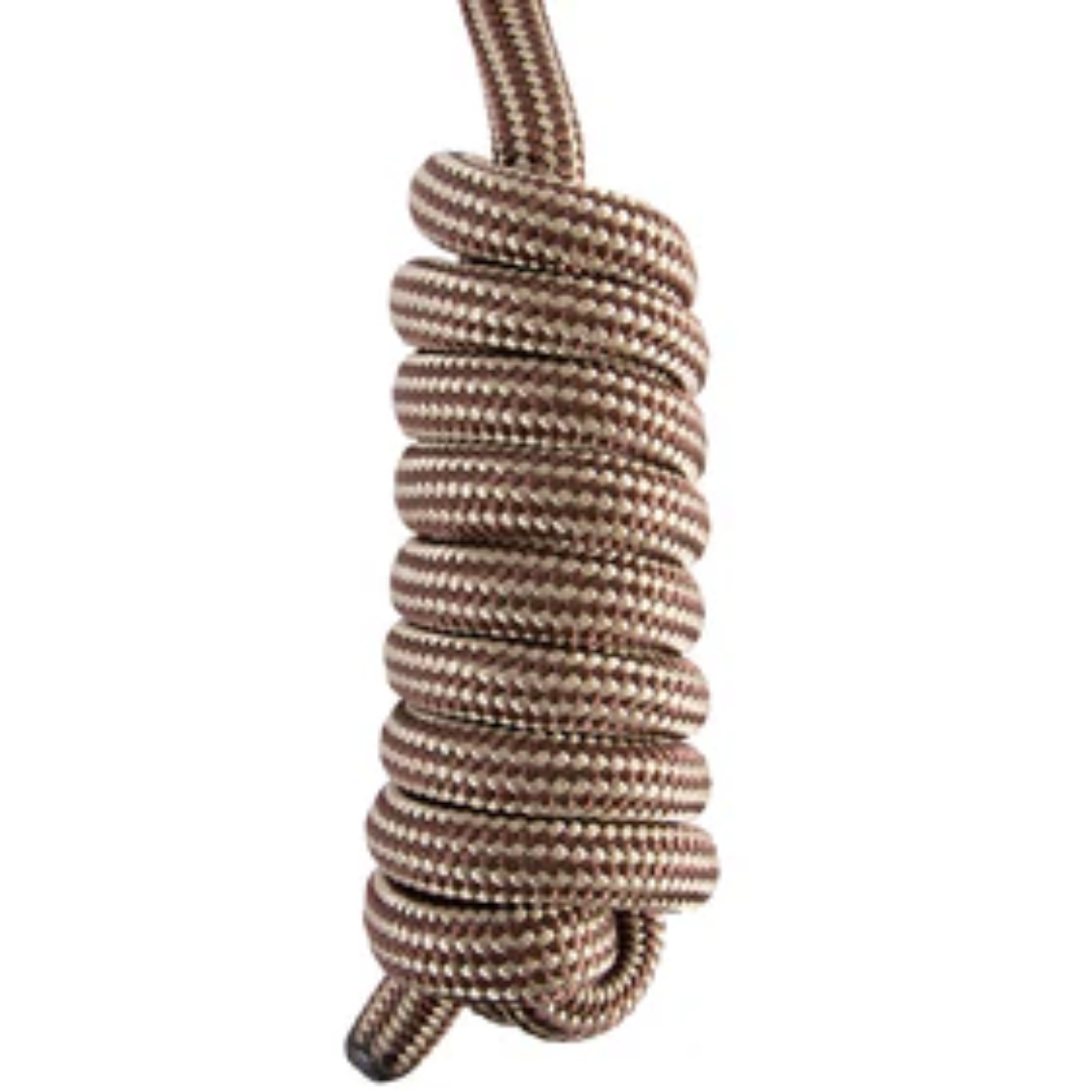 Professional's Choice Easy On Rope Halter with Lead- Chocolate/Tan