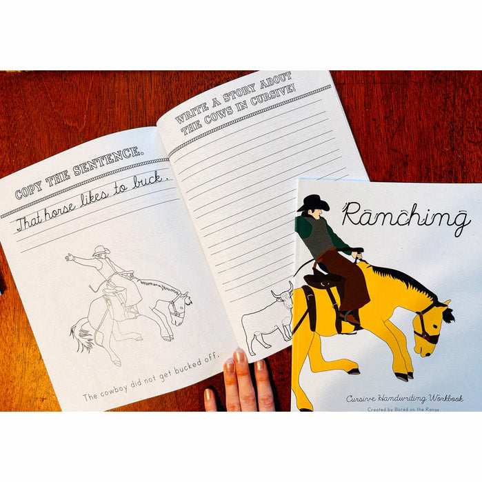 Bored on the Range Ranching: Cursive Handwriting Work Book
