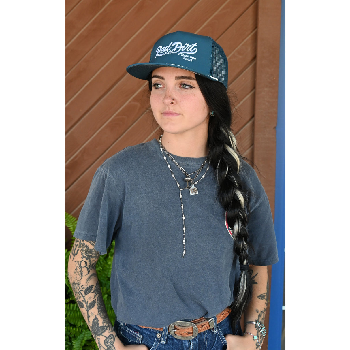 Red Dirt Hat Co. Over the Top Teal Mesh Cap