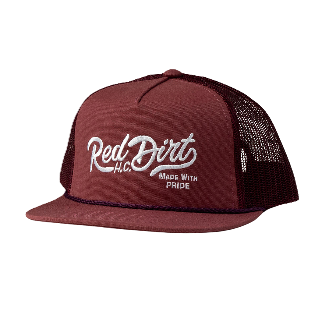 Red Dirt Hat Co. Over the Top Maroon Mesh Cap