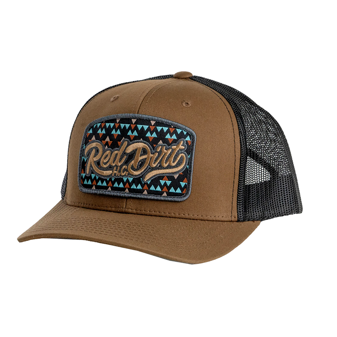 Red Dirt Hat Co. Gambler Brown and Black Mesh Cap