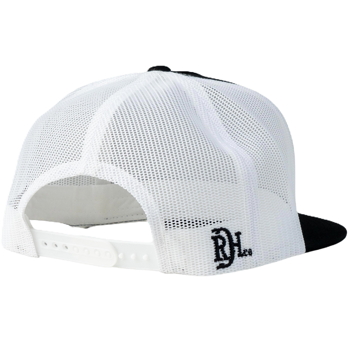 Red Dirt Hat Co. Peppermint Patty Black and White Mesh Snapback Cap