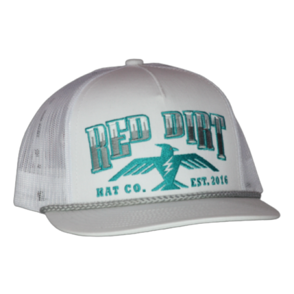 Red Dirt Hat Co. Watch Me Fly White Mesh Cap