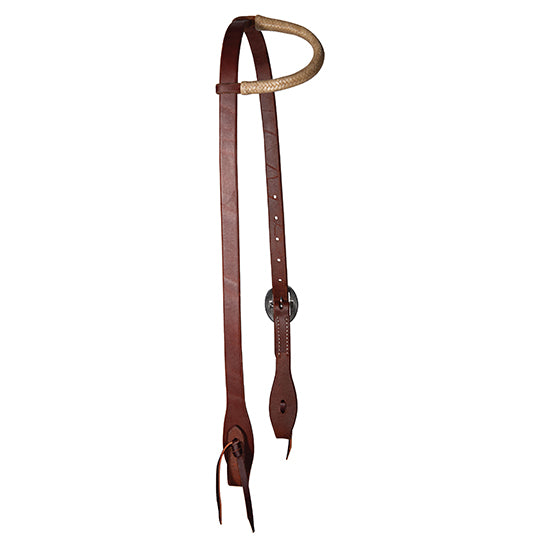 Professional's Choice Ranch Rawhide Trimmed 3/4" Slip Ear Headstall