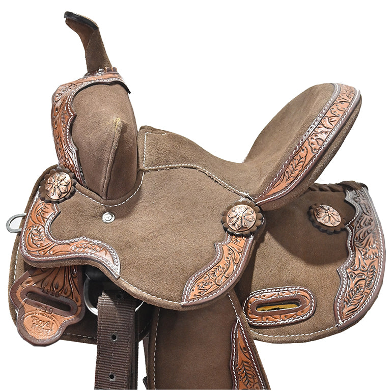 New! 10" Laramie Brown Barrel Racing Saddle By Tough One Saddlery