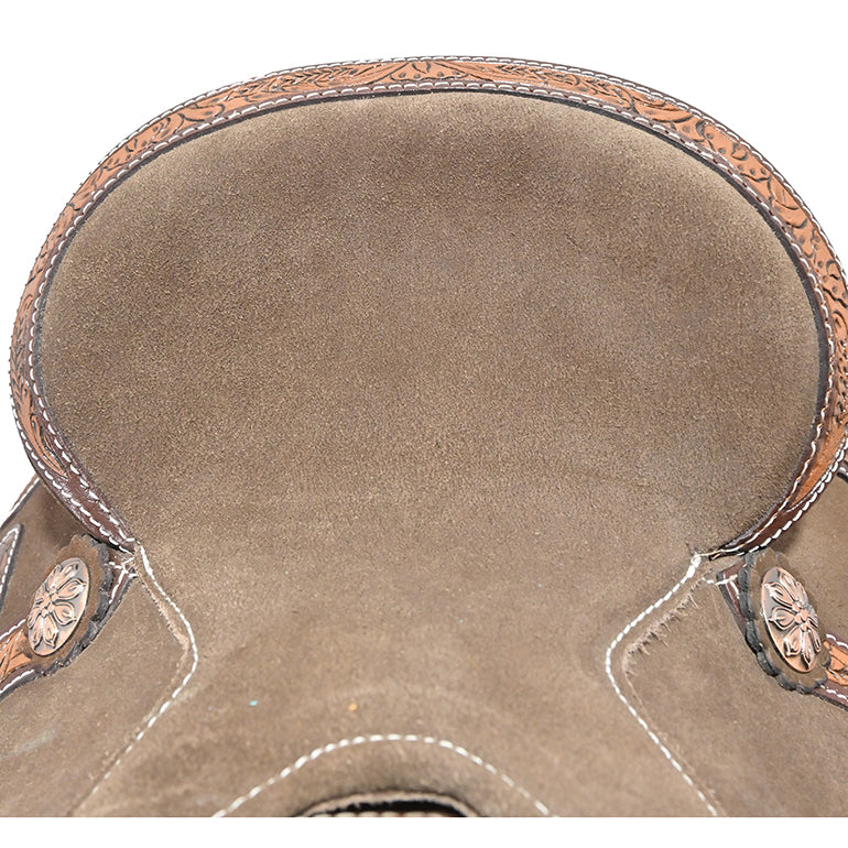 New! 10" Laramie Brown Barrel Racing Saddle By Tough One Saddlery