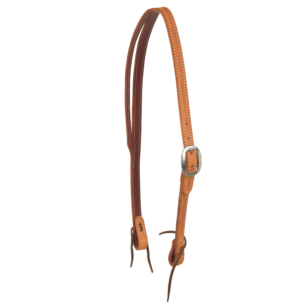 Berlin Custom Leather Doubled N Stitched Roughout Golden Split Ear Headstall