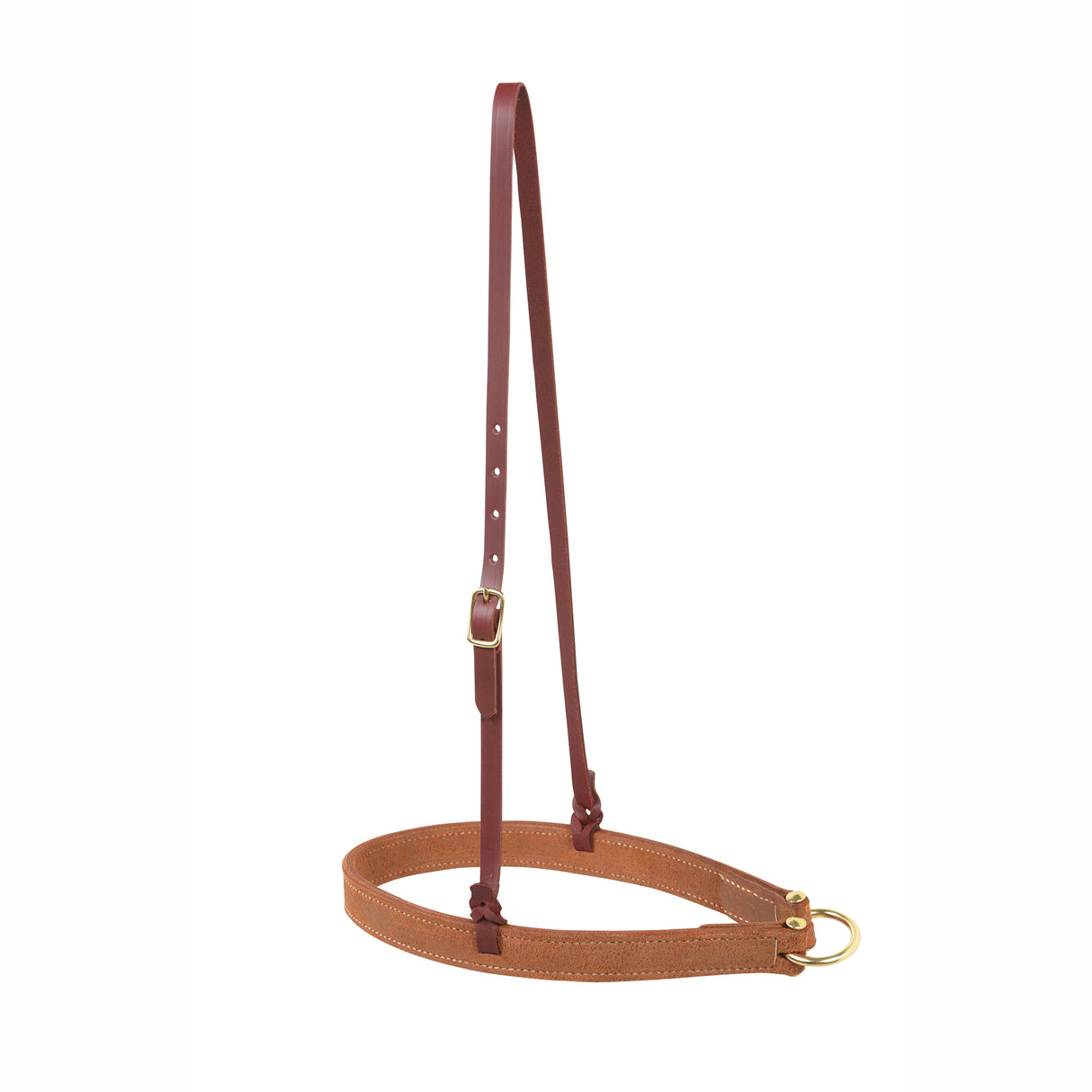 Berlin Custom Leather Golden Roughout Tiedown Noseband