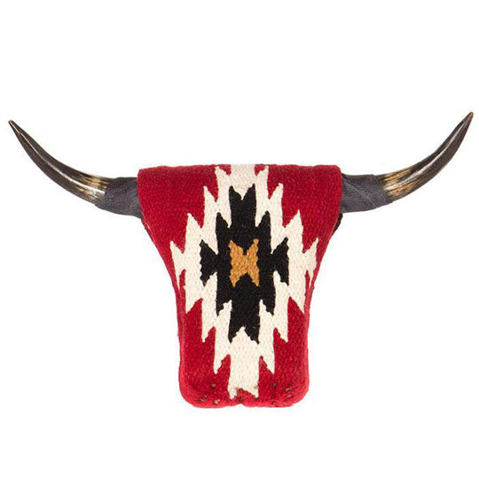 Rank Racks New Zealand Wool Covered Roping Dummy with Authentic Horns