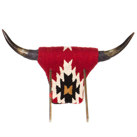 Rank Racks New Zealand Wool Covered Roping Dummy with Authentic Horns