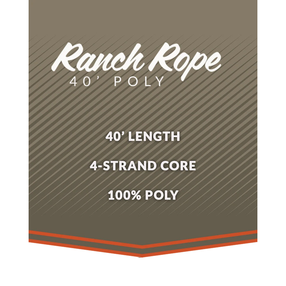 Lone Star Ropes 40' 4-Strand Poly Ranch Rope